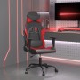 Silla gaming de masaje cuero sintético negro y rojo en Sillas gaming | Comprar online en Foru.es