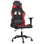 Silla gaming de masaje cuero sintético negro y rojo en Sillas gaming | Comprar online en Foru.es
