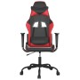 Silla gaming de masaje cuero sintético negro y rojo en Sillas gaming | Comprar online en Foru.es