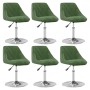 Silla de comedor giratoria 6 uds terciopelo verde oscuro en Sillas de comedor | Comprar online en Foru.es
