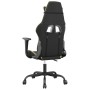 Silla gaming de masaje cuero sintético negro y dorado en Sillas gaming | Comprar online en Foru.es