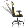 Silla gaming de masaje cuero sintético negro y dorado en Sillas gaming | Comprar online en Foru.es