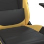 Silla gaming de masaje cuero sintético negro y dorado en Sillas gaming | Comprar online en Foru.es