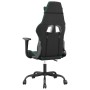 Silla gaming de masaje cuero sintético negro y verde en Sillas gaming | Comprar online en Foru.es