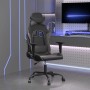 Silla gaming de masaje cuero sintético negro y gris en Sillas gaming | Comprar online en Foru.es