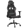 Silla gaming de masaje cuero sintético negro y gris en Sillas gaming | Comprar online en Foru.es