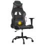 Silla gaming de masaje cuero sintético negro y gris en Sillas gaming | Comprar online en Foru.es