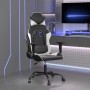Silla gaming de masaje cuero sintético negro y blanco en Sillas gaming | Comprar online en Foru.es