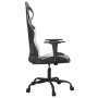 Silla gaming de masaje cuero sintético negro y blanco en Sillas gaming | Comprar online en Foru.es