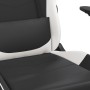 Silla gaming de masaje cuero sintético negro y blanco en Sillas gaming | Comprar online en Foru.es