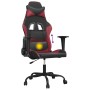 Silla gaming de masaje cuero sintético negro y rojo vino tinto en Sillas gaming | Comprar online en Foru.es