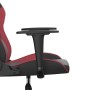 Silla gaming de masaje cuero sintético negro y rojo vino tinto en Sillas gaming | Comprar online en Foru.es