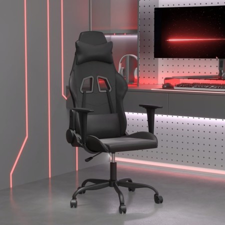 Silla gaming con masaje cuero sintético negro en Sillas gaming | Comprar online en Foru.es