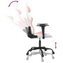 Silla gaming de masaje cuero sintético blanco y rosa en Sillas gaming | Comprar online en Foru.es