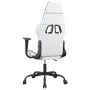 Silla gaming de masaje cuero sintético blanco y negro en Sillas gaming | Comprar online en Foru.es