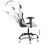 Silla gaming de masaje cuero sintético blanco y negro en Sillas gaming | Comprar online en Foru.es