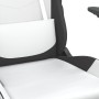 Silla gaming de masaje cuero sintético blanco y negro en Sillas gaming | Comprar online en Foru.es