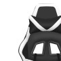 Silla gaming de masaje cuero sintético negro y blanco en Sillas gaming | Comprar online en Foru.es