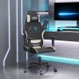 Silla gaming de masaje tela crema y negro en Sillas gaming | Comprar online en Foru.es