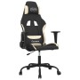 Silla gaming de masaje tela crema y negro en Sillas gaming | Comprar online en Foru.es