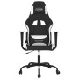 Silla gaming de masaje tela negro y blanco en Sillas gaming | Comprar online en Foru.es