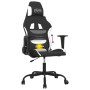 Silla gaming de masaje tela negro y blanco en Sillas gaming | Comprar online en Foru.es