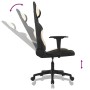 Silla gaming de masaje de tela negro y crema en Sillas gaming | Comprar online en Foru.es