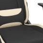 Silla gaming de masaje de tela negro y crema en Sillas gaming | Comprar online en Foru.es