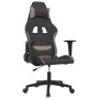 Silla gaming de masaje tela negro y gris taupé en Sillas gaming | Comprar online en Foru.es