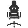 Silla gaming de masaje tela negro y blanco en Sillas gaming | Comprar online en Foru.es