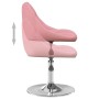 Silla de comedor giratoria 6 uds terciopelo rosa en Sillas de comedor | Comprar online en Foru.es