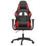 Silla gaming de masaje cuero sintético negro y rojo en Sillas gaming | Comprar online en Foru.es