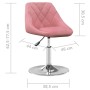 Silla de comedor giratoria 6 uds terciopelo rosa en Sillas de comedor | Comprar online en Foru.es