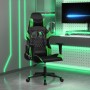 Silla gaming de masaje cuero sintético negro y verde en Sillas gaming | Comprar online en Foru.es