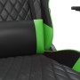 Silla gaming de masaje cuero sintético negro y verde en Sillas gaming | Comprar online en Foru.es