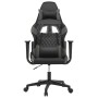 Silla gaming de masaje cuero sintético negro y gris en Sillas gaming | Comprar online en Foru.es
