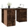 Escritorio de esquina contrachapada roble ahumado 145x100x76cm de vidaXL, Escritorios - Ref: Foro24-815441, Precio: 143,98 €,...