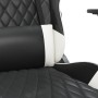 Silla gaming de masaje cuero sintético negro y blanco en Sillas gaming | Comprar online en Foru.es