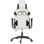 Silla gaming de masaje cuero sintético blanco y negro en Sillas gaming | Comprar online en Foru.es