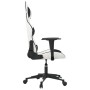 Silla gaming de masaje cuero sintético blanco y negro en Sillas gaming | Comprar online en Foru.es