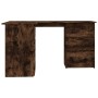 Escritorio de esquina contrachapada roble ahumado 145x100x76cm de vidaXL, Escritorios - Ref: Foro24-815441, Precio: 143,98 €,...