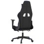 Silla gaming de masaje y reposapiés cuero sintético negro azul en Sillas gaming | Comprar online en Foru.es