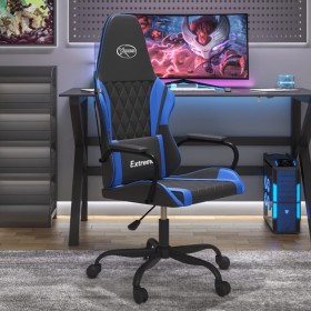 Silla gaming de masaje cuero sintético negro y azul en Sillas gaming | Comprar online en Foru.es