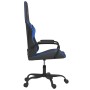 Silla gaming de masaje cuero sintético negro y azul en Sillas gaming | Comprar online en Foru.es