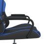 Silla gaming de masaje cuero sintético negro y azul en Sillas gaming | Comprar online en Foru.es