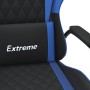 Silla gaming de masaje cuero sintético negro y azul en Sillas gaming | Comprar online en Foru.es