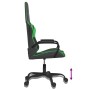 Silla gaming de masaje cuero sintético negro y verde en Sillas gaming | Comprar online en Foru.es
