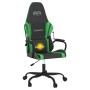 Silla gaming de masaje cuero sintético negro y verde en Sillas gaming | Comprar online en Foru.es