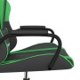 Silla gaming de masaje cuero sintético negro y verde en Sillas gaming | Comprar online en Foru.es