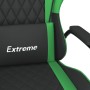 Silla gaming de masaje cuero sintético negro y verde en Sillas gaming | Comprar online en Foru.es
